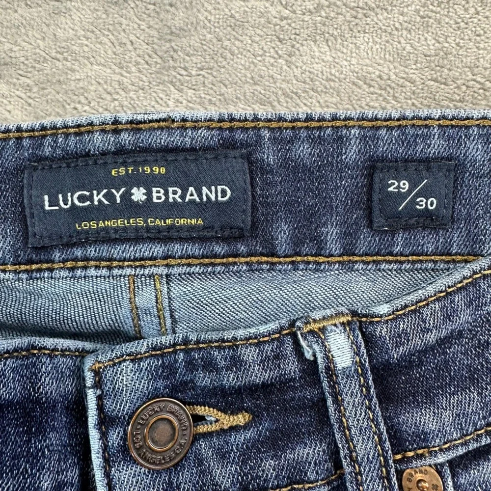 Lucky Brand Coolmax 110 Slim Straight Jeans Men's Size 29x30 Blue Dark Wash